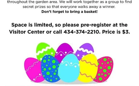 On Saturday, April 4, 2026 at 12:01 am - OCCONEECHEE STATE PARK: Annual Easter Egg Hunt