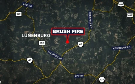 Large brush fire causes evacuations in Lunenburg