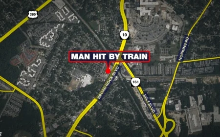 Man fighting for life after being hit by train in Richmond