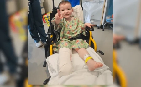 ‘I answered the phone and he said, ‘I’ve ran over Cohen”: Toddler recovering after traumatic lawn mower accident