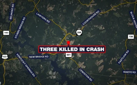 Three high school seniors killed in car crash in Spotsylvania