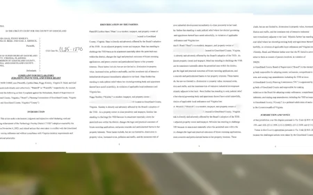 Goochland residents sue county over Technology Overlay District approval