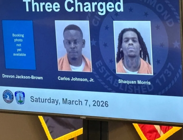 3 men charged after Shockoe Bottom shooting killed 2, injured 7