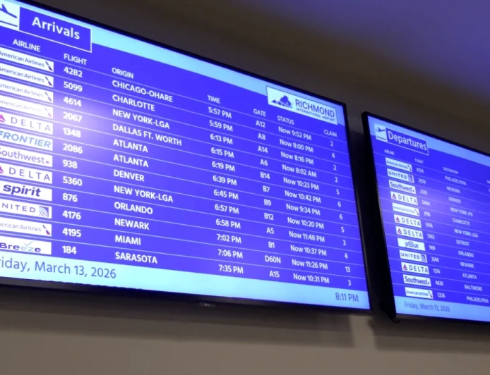 ‘Despair’: RIC passengers navigate delays, cancellations after faulty circuit board grounds flights
