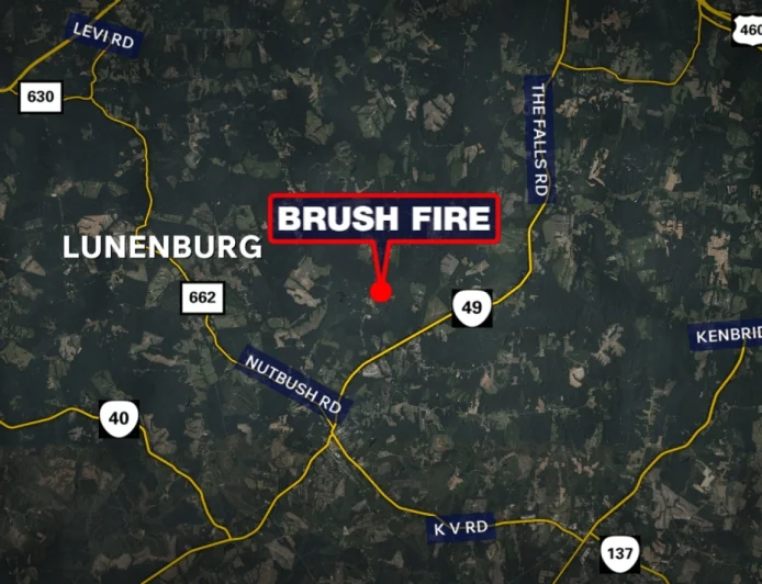 Large brush fire causes evacuations in Lunenburg
