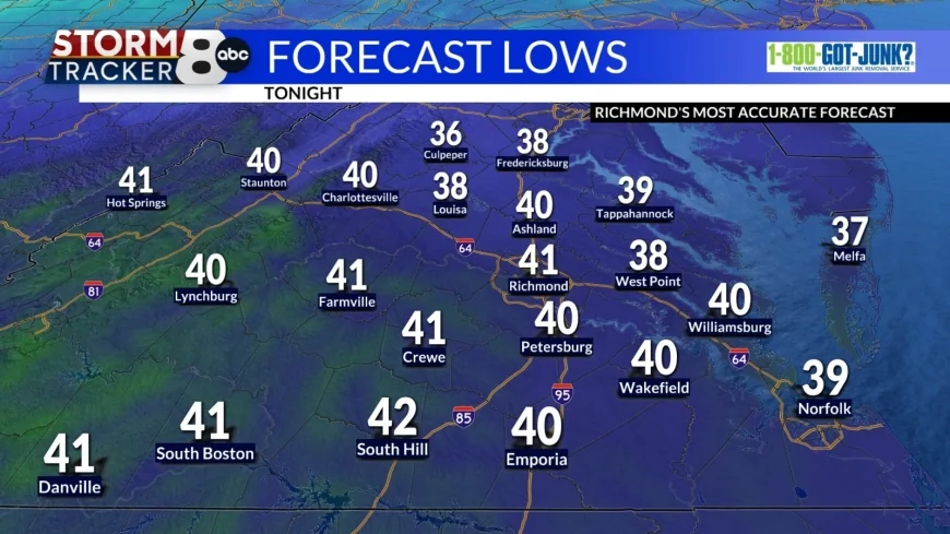 StormTracker8: Comfortably cool tonight; more clouds/cooler day on Sunday