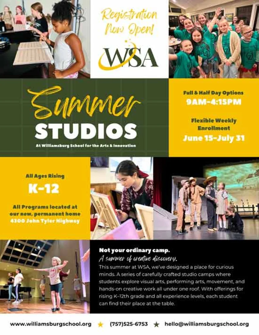Summer Camps at Williamsburg School for the Arts & Innovation