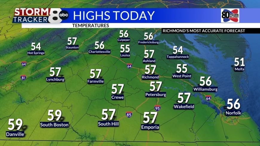 StormTracker8: Windy and seasonable Friday; watching Monday closely