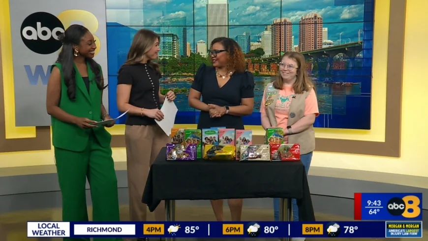 8News gets visit from Girl Scouts of the Commonwealth of Virginia