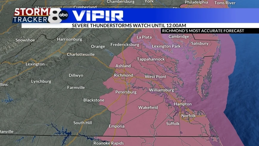 StormTracker8: Severe Thunderstorm Watch until midnight