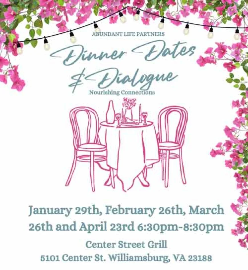 Dinner Dates and Dialogue on March 26 – Signup!