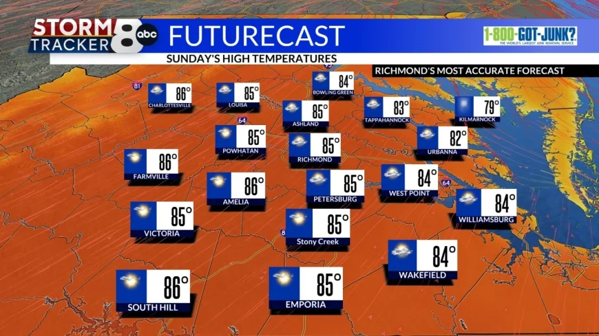 StormTracker8: A very warm Sunday is on the way