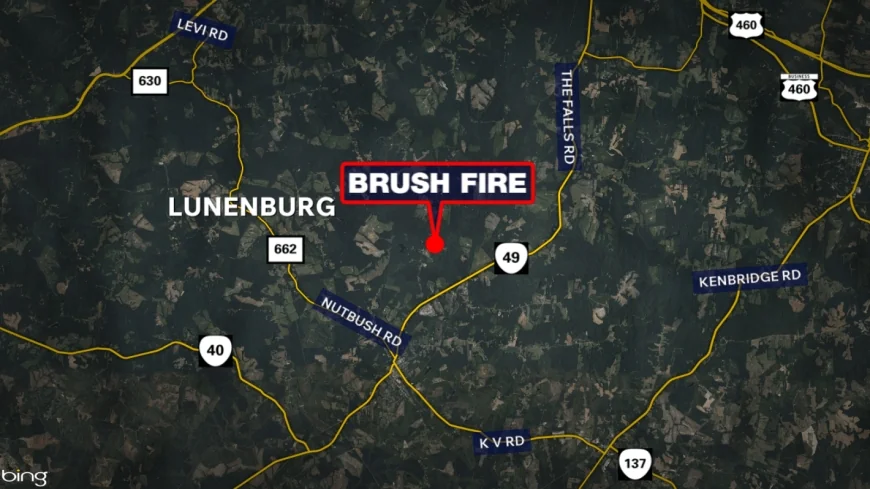 Large brush fire causes evacuations in Lunenburg