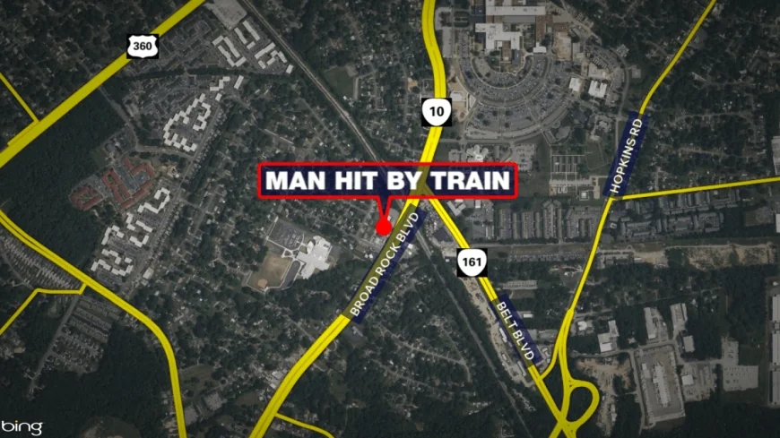 Man fighting for life after being hit by train in Richmond