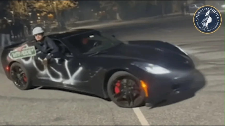 WATCH: Driver does donuts in stolen, vandalized Henrico car