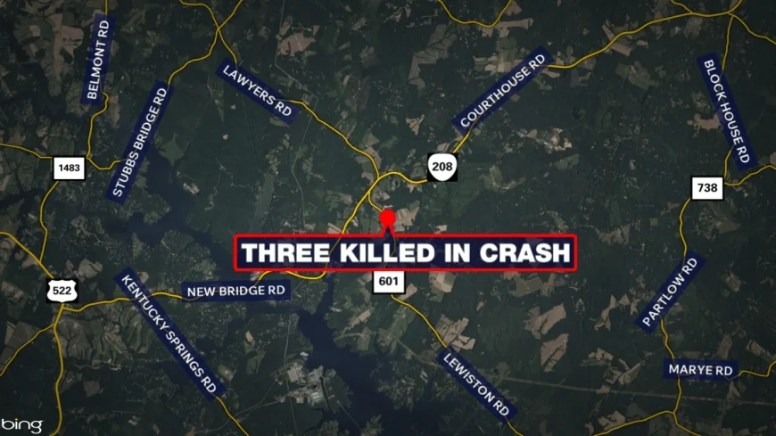 Three high school seniors killed in car crash in Spotsylvania