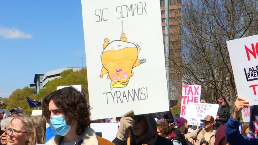 Third ‘No Kings’ rally takes over Richmond streets to protest Trump administration