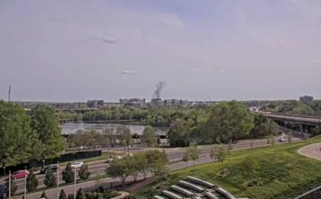 WATCH: Power lines down, pickup truck damaged after fire in Richmond’s Southside