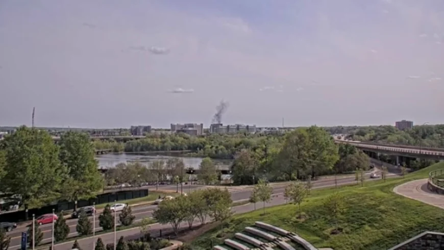 WATCH: Power lines down, pickup truck damaged after fire in Richmond’s Southside